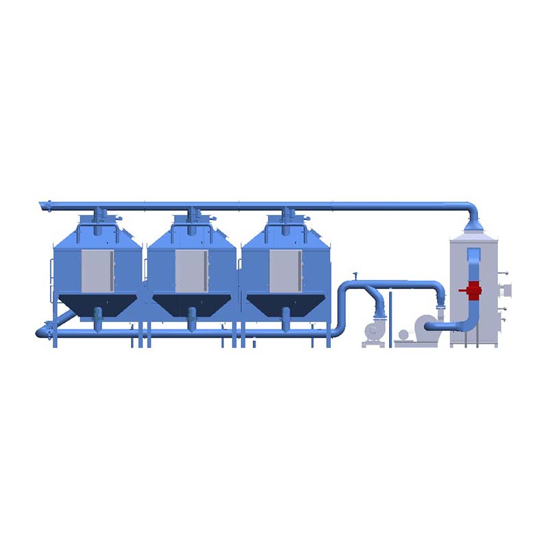 Hệ thống hấp phụ, giải hấp và đốt xúc tác bằng than hoạt tính