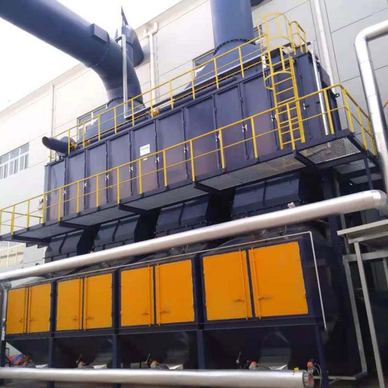 Hệ thống hấp phụ, giải hấp và đốt xúc tác bằng than hoạt tính